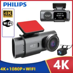 دوربین خودرو دو دوربین 4K وای فای دار فیلیپس اصل
